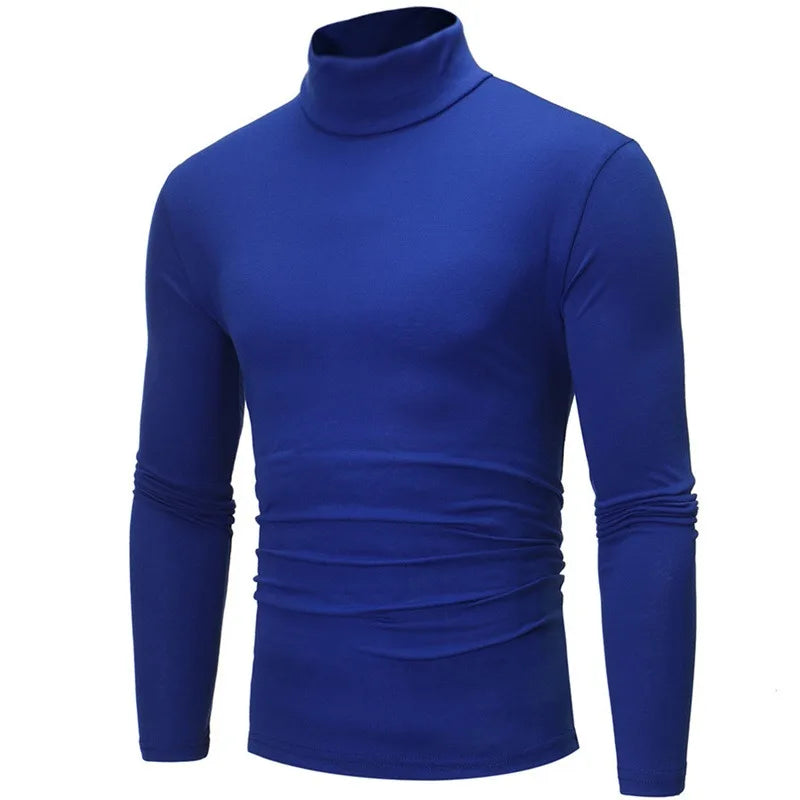 Thermal Underwear Tops Men Spring Clothes Thermal Shirt Autumn Men's Winter Tights High Neck Thin Slim Fit Long Sleeve T-shirt Zen fit plus