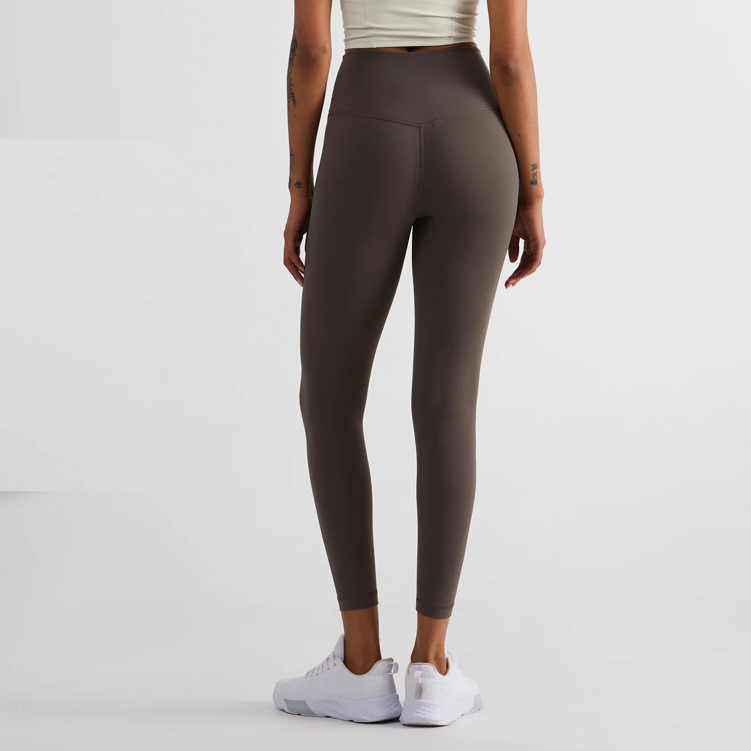 Solid Color Back Waist Pocket High Waist Yoga Legging Women Sport Cropped Pants Butter Athletic Gym Comprehensive Training Jog Zen fit plus