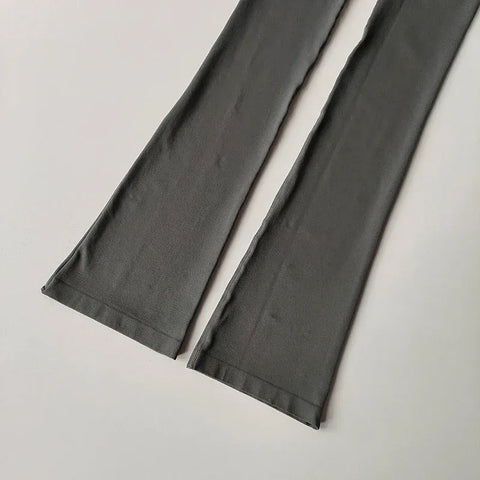 High Waisted Compression Without Awkward Lines Micro Flared Yoga Outdoor Wear Seamless Elastic Fitness Pants Lifting Leggings - Zen Fit Plus