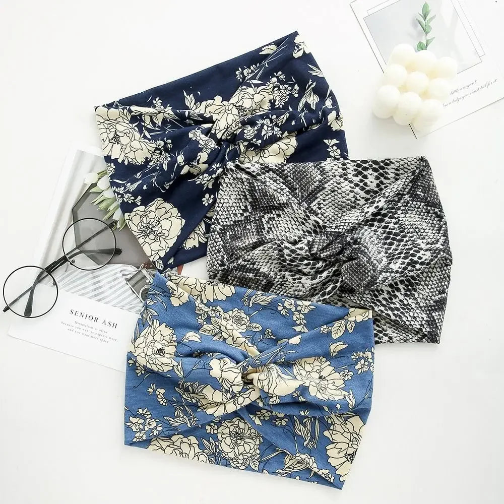 Hair Accessories Twisted Extra Large Thick Wide Headbands Turban Workout Headband Head Wraps for Women - Zen Fit Plus