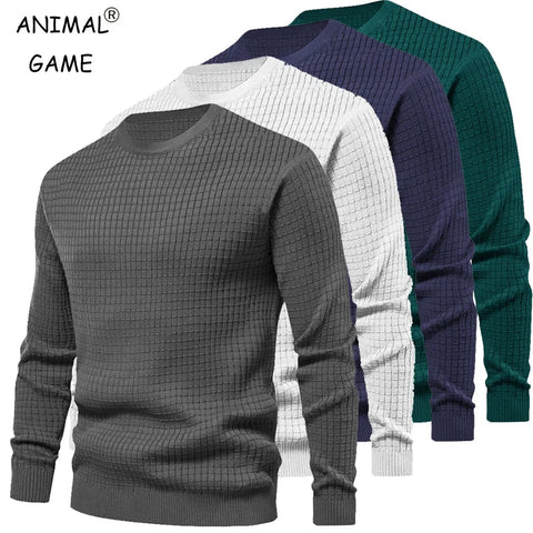 New Men's Crew Neck Sweatshirts Solid Color Large Sweatwear Spring Outdoor Jogging Tops Zen Fit Plus