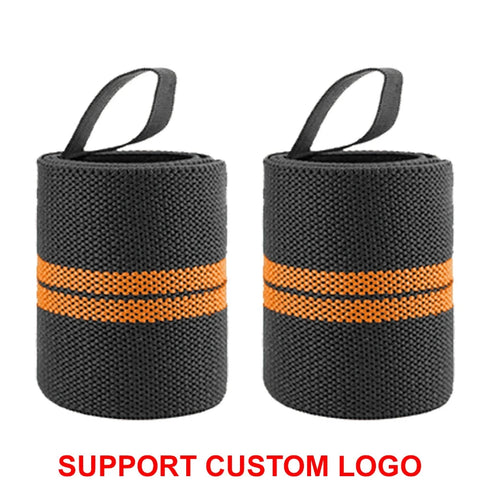 1 Pair Wristband Wrist Support Brace Straps Extra Strength Weight Lifting Wrist Wraps Bandage Fitness Gym Training Custom Logo Zen Fit Plus