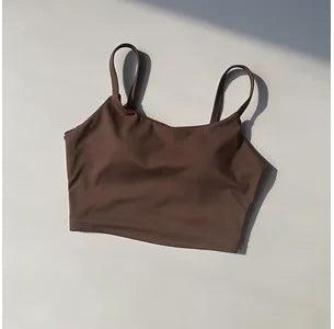 Small Sling Vest Integrated Fixed Gathering Sports Underwear Women's Bra Beauty Back Training Fitness Bra Summer Clothing Suit Zen fit plus