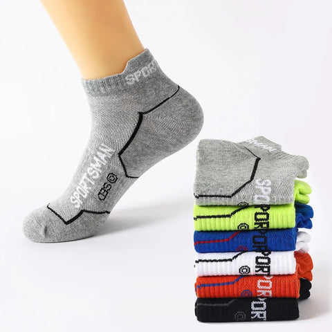 6 Pairs Socks Men's Short Socks Sweat Absorbent and Odorous Basketball Socks Running Sports Socks Breathable Mesh Men's Socks - Zen Fit Plus
