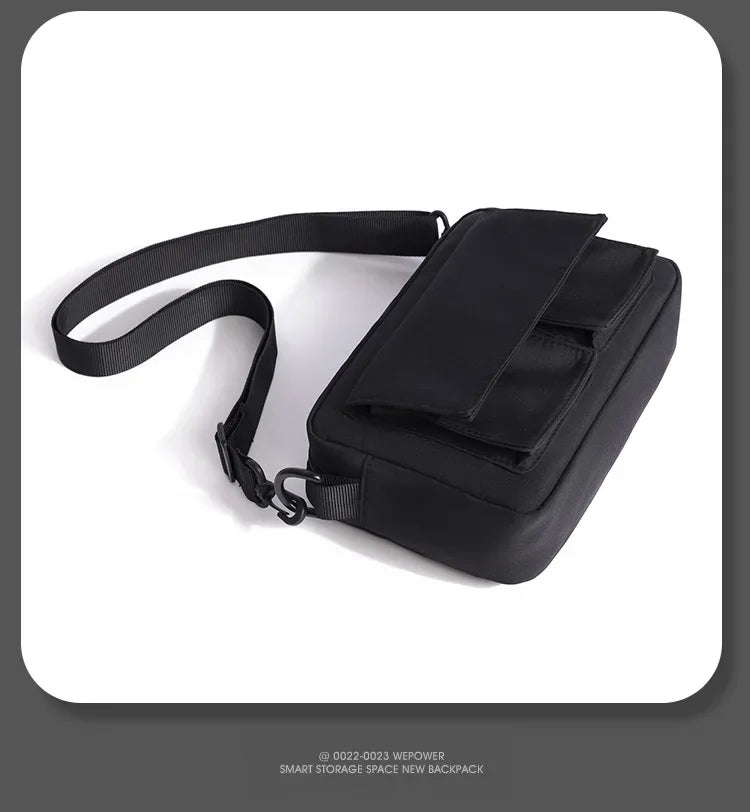 Minimalist Black Shoulder Bag Retro Male Nylon Crossbody Bags Men's Small Messenger Bag for Men Suitable for Daily Use - Zen Fit Plus