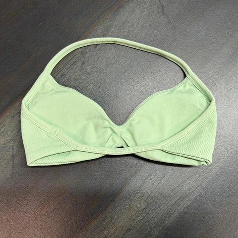 Impact Strappy Bra for Women Open Back Halter Sports Bra Light Support Gym Crop Top Seamless Workout Yoga Top Bra Padded Bras Zen fit plus