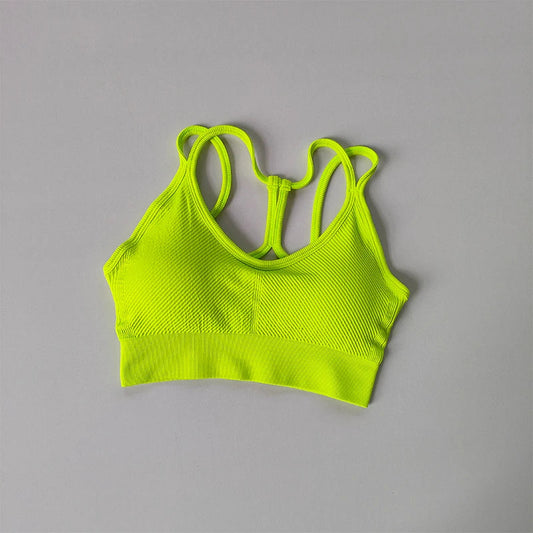 Sports underwear women's running shockproof summer quick drying back fitness bra vest professional training Yoga bra Zen fit plus