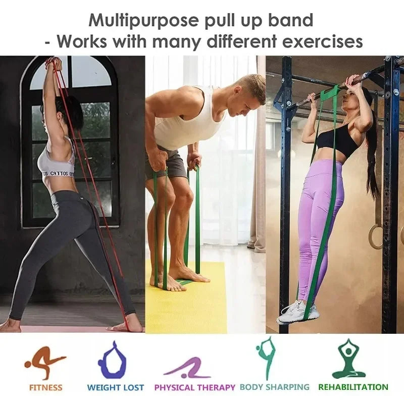 5~120lbs Fitness Resistance Band Boxing Agility Training Workout Gym Equipment Yoga Pilates Accessories Rubber Band Home Gym Zen fit plus
