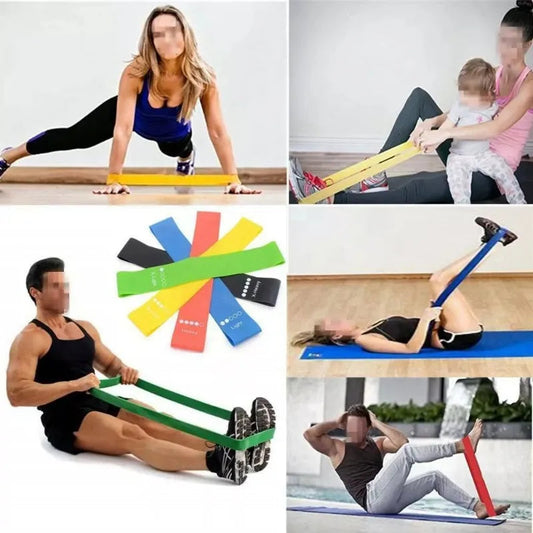 Various Color Yoga Sport Resistance Bands gym equipment TPE Home Fitness Elastic Bands Pilates strength training   workout Zen fit plus