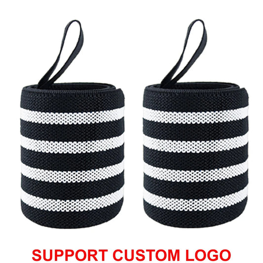 1 Pair Wristband Wrist Support Brace Straps Extra Strength Weight Lifting Wrist Wraps Bandage Fitness Gym Training Custom Logo Zen Fit Plus