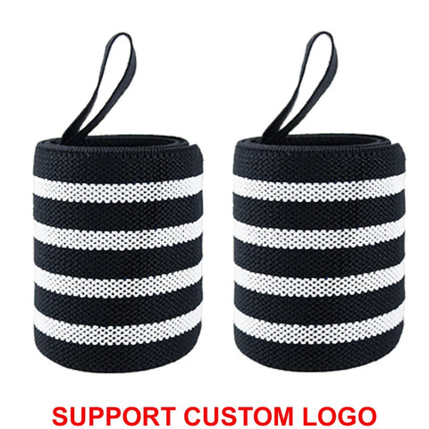 1 Pair Wristband Wrist Support Brace Straps Extra Strength Weight Lifting Wrist Wraps Bandage Fitness Gym Training Custom Logo Zen Fit Plus
