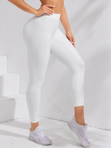 Size Smaller Back V Women Sport Fitness Leggings Low Waist Elastic Sexy Solid Training Yoga Pants Female Choose One Size Larger Zen fit plus