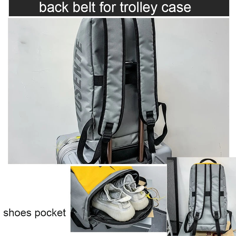 Large Capacity Sport Gym Bag Women Fitness Backpack Waterproof Multi-Functional Shoes Warehouse Travel Pack Sports Shoulder Bags Zen fit plus