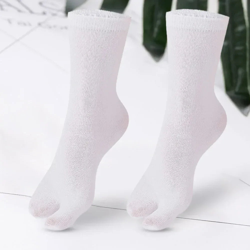 1-5PCS Women/Men Unisex Japanese Kimono Flip Flop Sandal Split Two Toes Sock Tabi Geta Cotton Socks New Arrival - Zen Fit Plus
