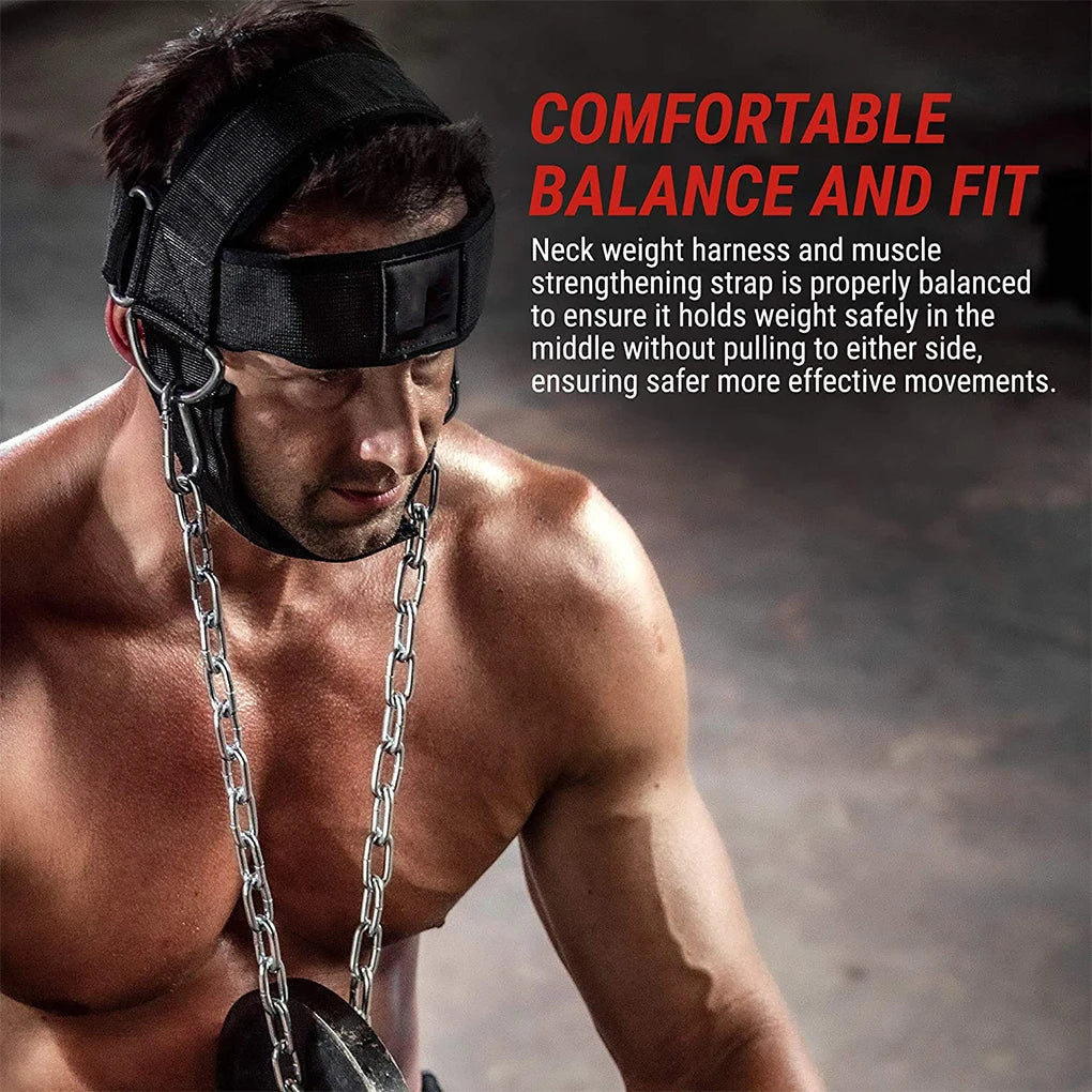 Head Neck Training Head Harness Body Strengh Exercise Strap Adjustable Neck Power Training Tool Gym Fitness Weight Bearing Cap Zen fit plus
