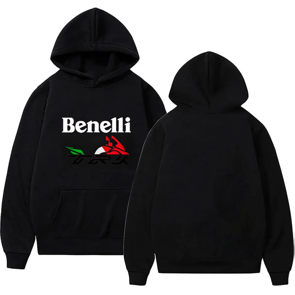2024 New Benelli TRK 502X MOTORCYCLE Men Oversize Hoodie Male Pullover Loose Top Brand Casual High Quality Sweatshirts Tracksuit Zen fit plus