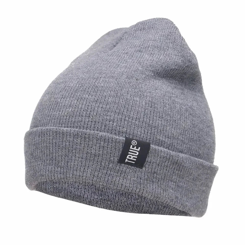 Letter True 10 Colors Casual Beanies for Men Women Fashion Knitted Winter Hat Solid Hip-hop Skullies Hat Bonnet Unisex Cap Zen Fit Plus