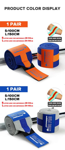 1PC PSIII 150cm Premium Elbow Pads Wrap Strap Bandage Brace Support Gym Fitness Sport Protecter for Weightlifting Bench Press - Zen Fit Plus