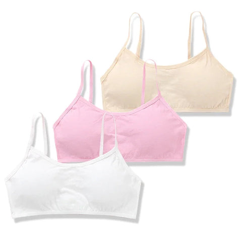3pc/Lot Kids Cotton Training Bra Girls Teens Underwear for Teenagers Lingerie Underwear 8-15T Zen Fit Plus