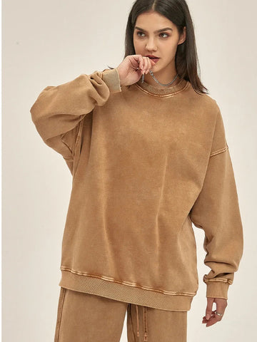 Sumuyoo 100% Cotton Unisex Thin Round Neck Hoodie Pants Set Fashionable Loose Sports Top Trousers Trendy Brand Pullover Pants Zen Fit Plus