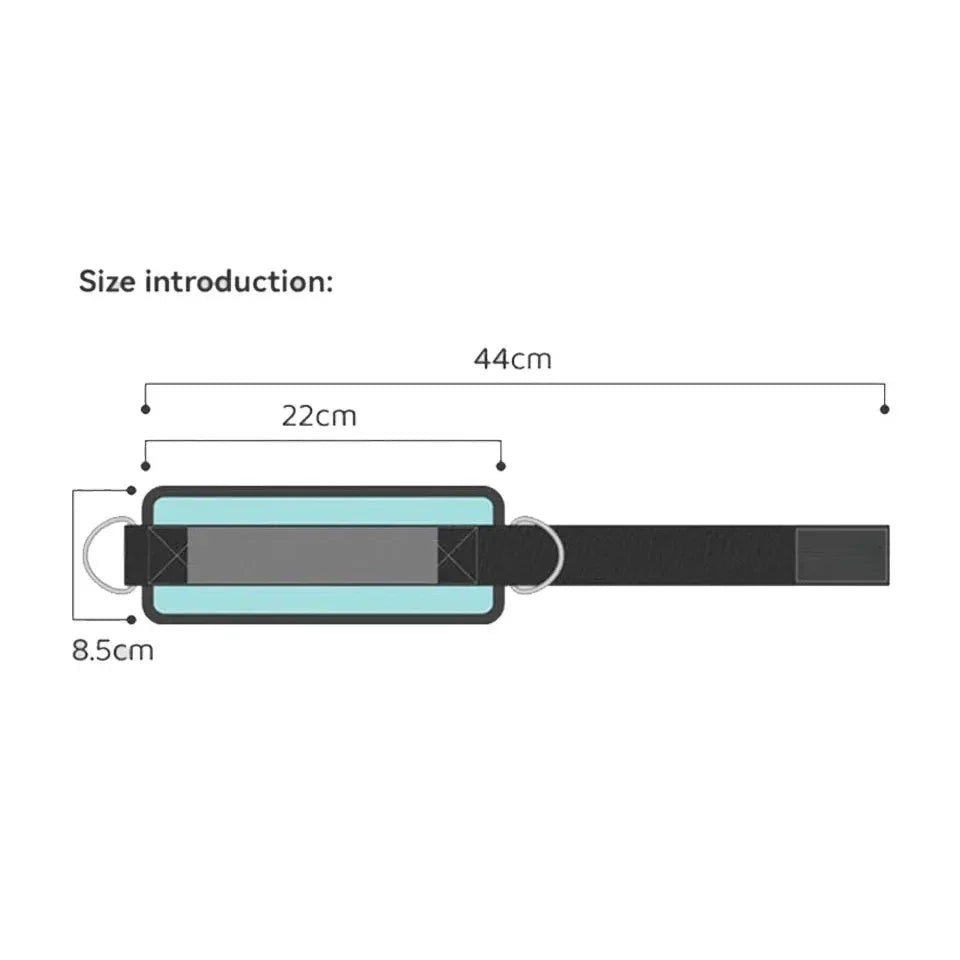 Adjustable Padded Ankle Wrist Cuffs Padded Straps D-Ring Glute Kickback for Cable Machine, Ideal for Glutes Exercises - Zen Fit Plus