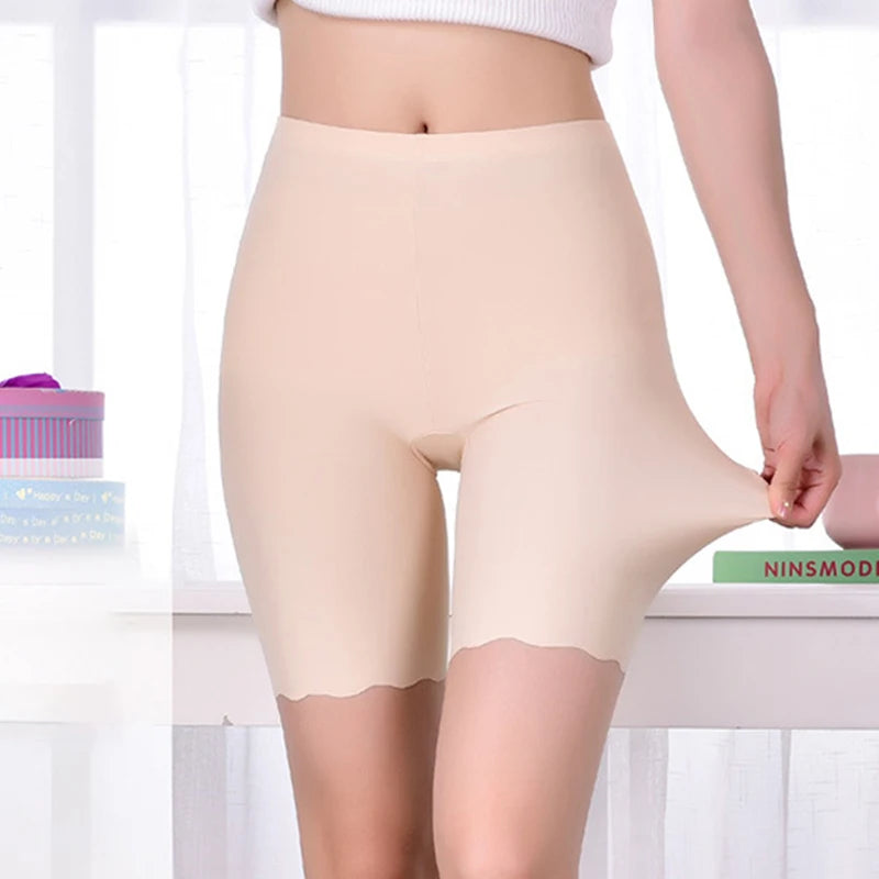 Seamless Safety Short Pants Summer Women Plus Size Boxers For Female Anti Rub Safety Shorts Under Skirt Panties Underwear 3XL Zen fit plus