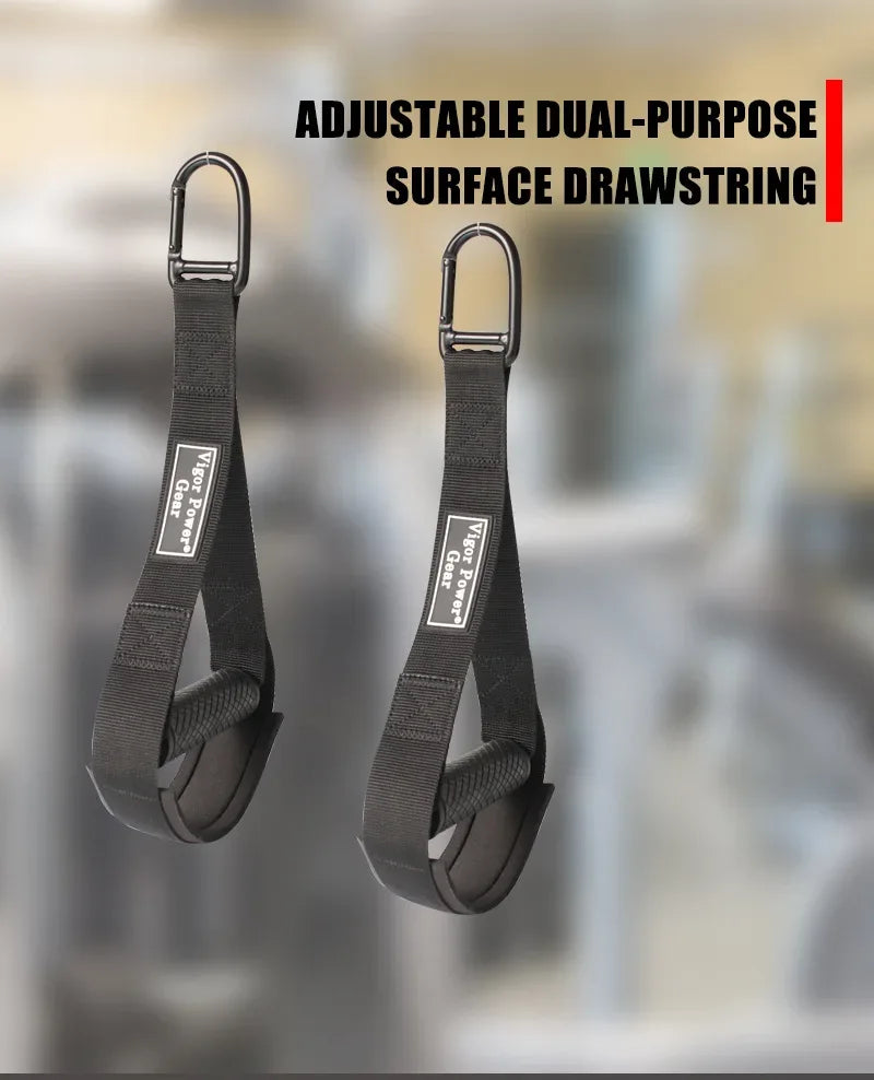 Triceps Lowering Rope Face Pull Handles Push Pull Down Cord For Biceps Back Shoulder Triceps Fitness Tension Rope Gym Accessory - Zen Fit Plus