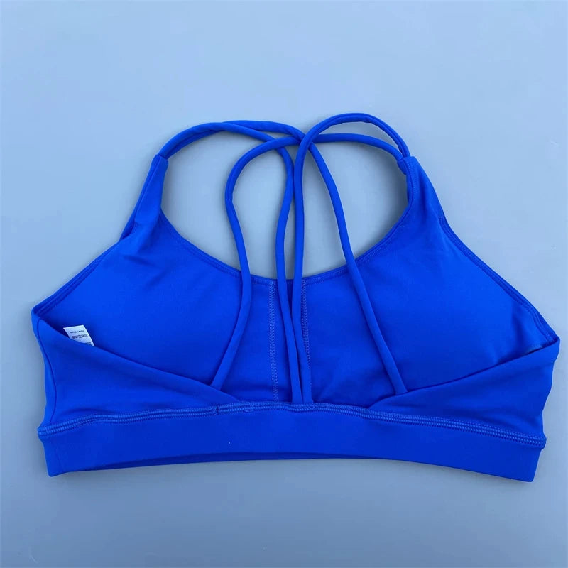 Solid Color soft high strength Women Fitness Bra Tight Sport Top Comprehensive Training Gym Yoga Underwear  Tight With Chest Pad Zen fit plus
