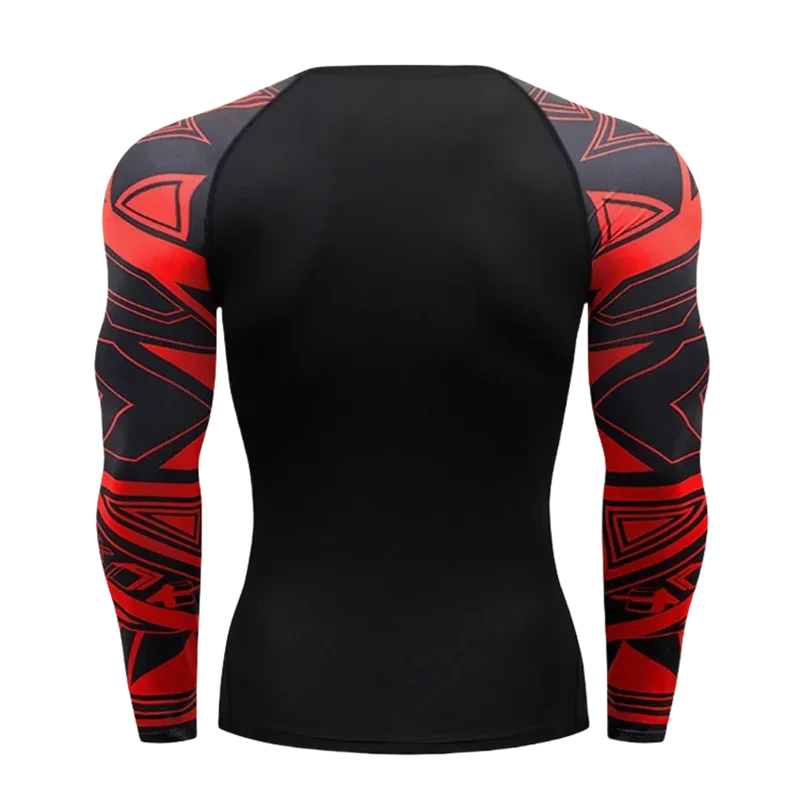 Gym Compression Dry Fit Men's Long Sleeves Fitness T-shirt Spring And Autumn Outdoor Sports Running Tees Sportswear Tops T-shirt - Zen Fit Plus