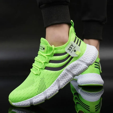 Men Casual Sport Shoes Breathable Lightweight Sneakers Outdoor Mesh Black Running Shoes Athletic Jogging Tenis Walking Shoes - Zen Fit Plus