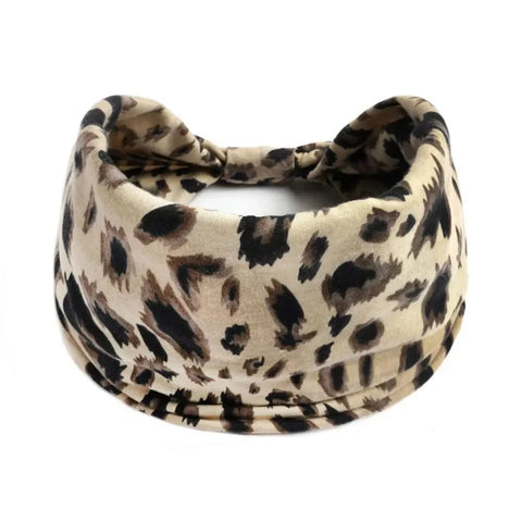 Bohemia Print Wide Headbands New Vintage Elastic Knot Turban Headwrap for Women Girls Soft Print Yoga Bandana Hair Accessories Zen Fit Plus