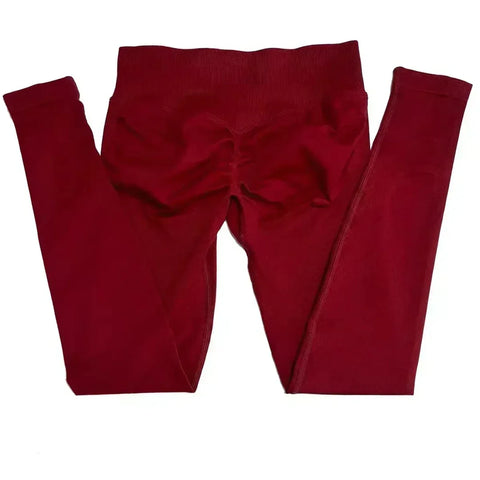 Impact Leggings Women Seamless Yoga Legging Scrunch Bum Gym Legging Workout Yoga Pants Low Waistband Sports Tights - Zen Fit Plus