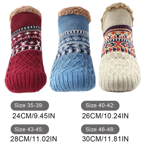 Winter Women Warm Men’s Socks Thickened Thermal Ski Non-slip Soccer Stockings Indoor Home Floor Slippers Sock for Christmas Zen fit plus