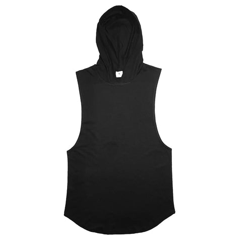 Bodybuilding Stringer Hoodies Gym Sleeveless Hooded Fitness Tank Tops Mens Running Sport Clothing Cotton Breathable Cool Shirt Zen fit plus