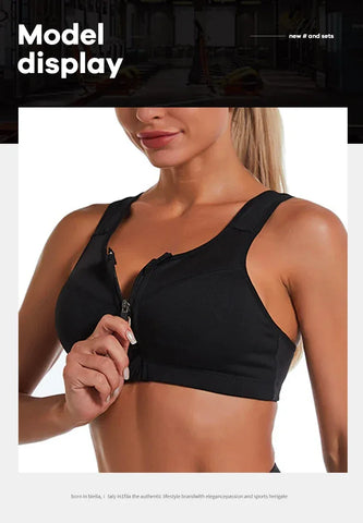 Yoga Fitness Bra Shock-absorbing Sports Bra Breathable and Quick Drying Training Running WOMEN'S Underwear - Zen Fit Plus