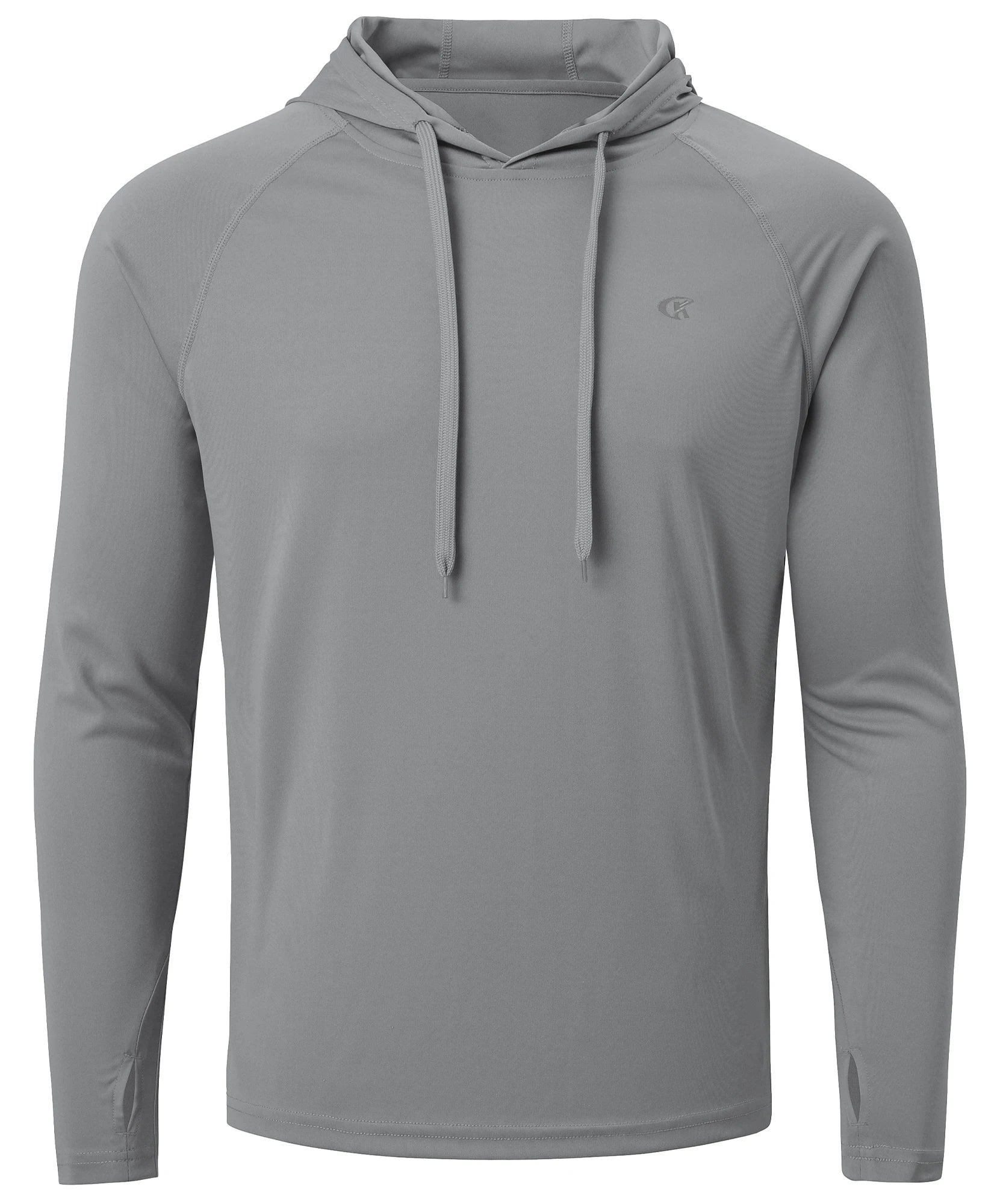 Summer Men's Long Sleeve UPF 50+ Hoodie Shirts, Rash Guard Quick Dry Lightweight T-shirt for Outdoor Jogger Sport Pullover Zen fit plus