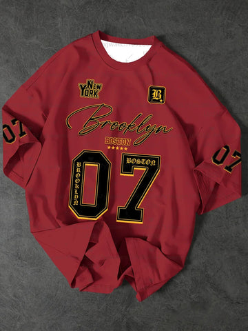 Men's Sports Jersey Brooklyn 07 Print Short Sleeve T-Shirt Summer Graphic Tee Jerseys Plus Size Women's Sport T-Shirt Tops - Zen Fit Plus