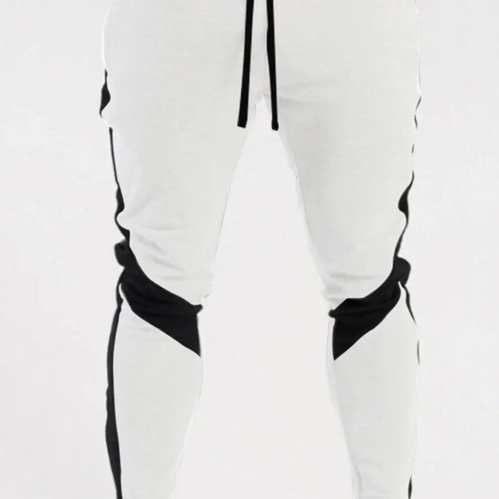 New Men's Autumn and Winter Casual Color Matching Trousers Korean Style Clothes Fashionable Sports and Fitness Pants Hiking Gym Zen fit plus
