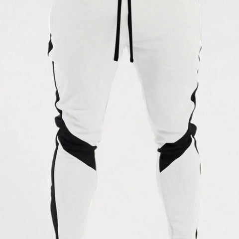 New Men's Autumn and Winter Casual Color Matching Trousers Korean Style Clothes Fashionable Sports and Fitness Pants Hiking Gym Zen fit plus