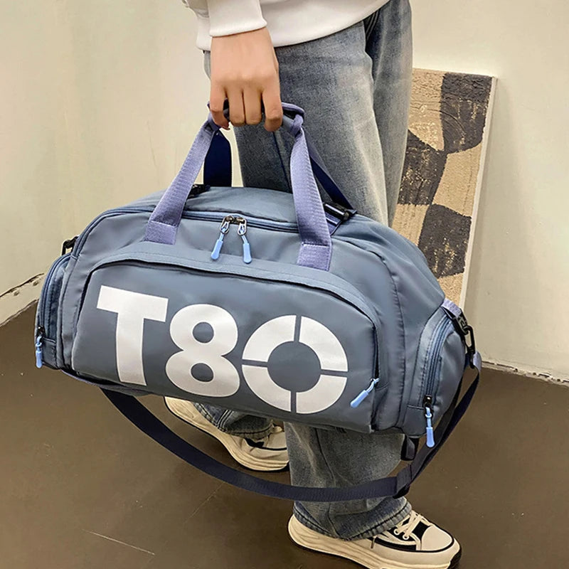 Gym Sports Backpack for Women T80 Hand Bag Fitness Travel Tote Outdoor Female Yoga Shoe Shoulder Duffle Luggage Portable Bag Man Zen fit plus