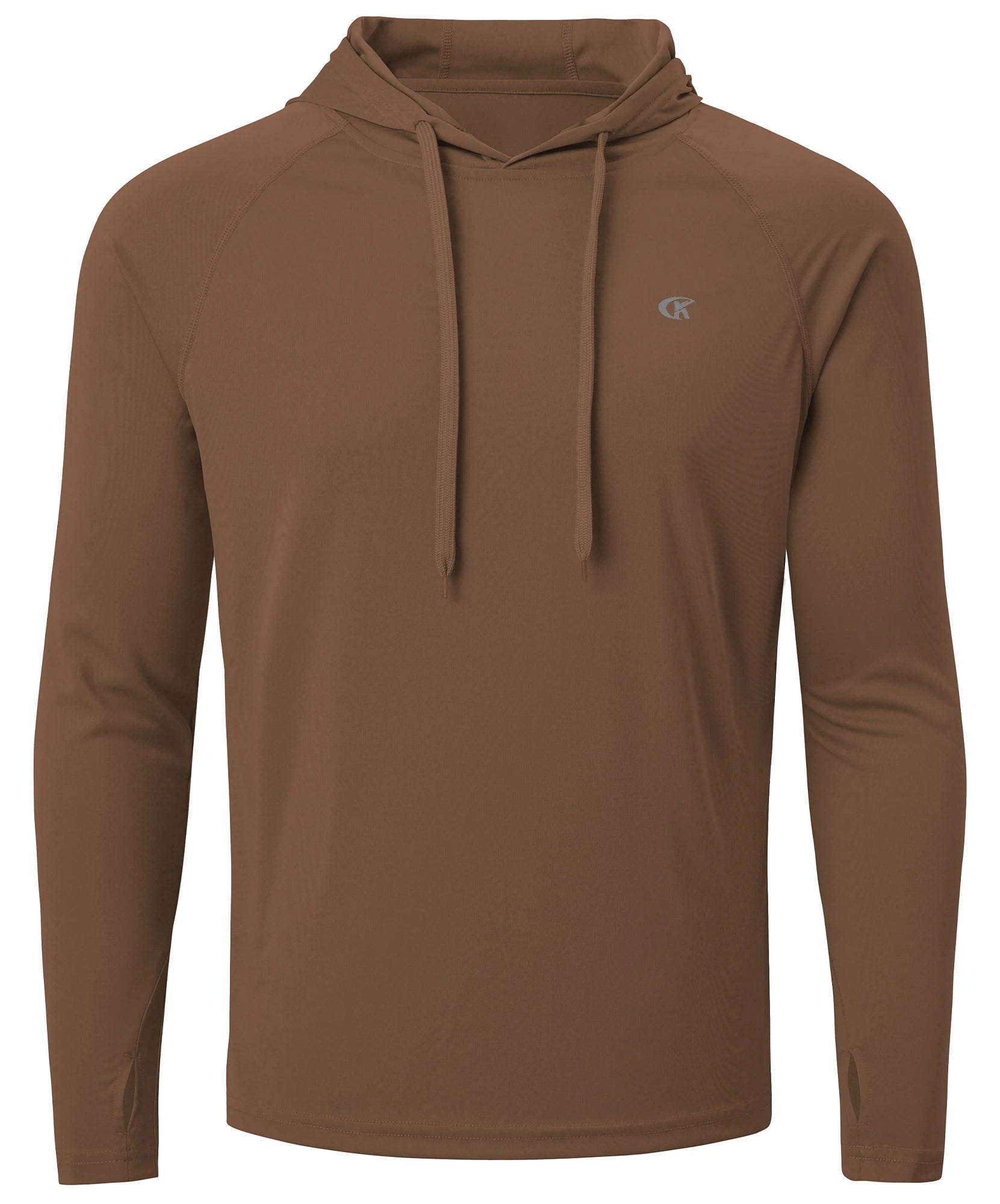 Summer Men's Long Sleeve UPF 50+ Hoodie Shirts, Rash Guard Quick Dry Lightweight T-shirt for Outdoor Jogger Sport Pullover Zen fit plus
