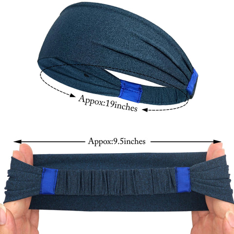 Sports Headbands For Men Woman Gym Yoga Sweat Hair Bands Soft Elastic Hairbands Stretch Outdoor Sport Sweatbands Zen Fit Plus