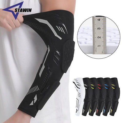 1 Pcs Sports Padded Arm Sleeves Protective Compression Elbow Pad Basketball Football Volleyball Soccer Gym Sport Arm Guards Home Zen fit plus