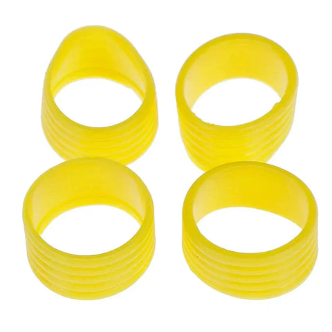 Silicone Tennis Racket Grip Ring Handle Closure Rubber Sweat-absorbing Band Fixed Stretchable Handle Tennis Accessories 4Pcs Zen Fit Plus
