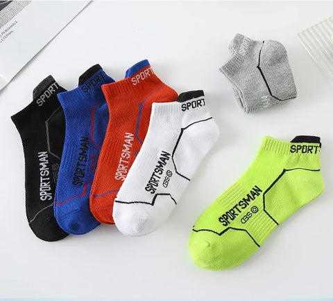6 Pairs Socks Men's Short Socks Sweat Absorbent and Odorous Basketball Socks Running Sports Socks Breathable Mesh Men's Socks - Zen Fit Plus