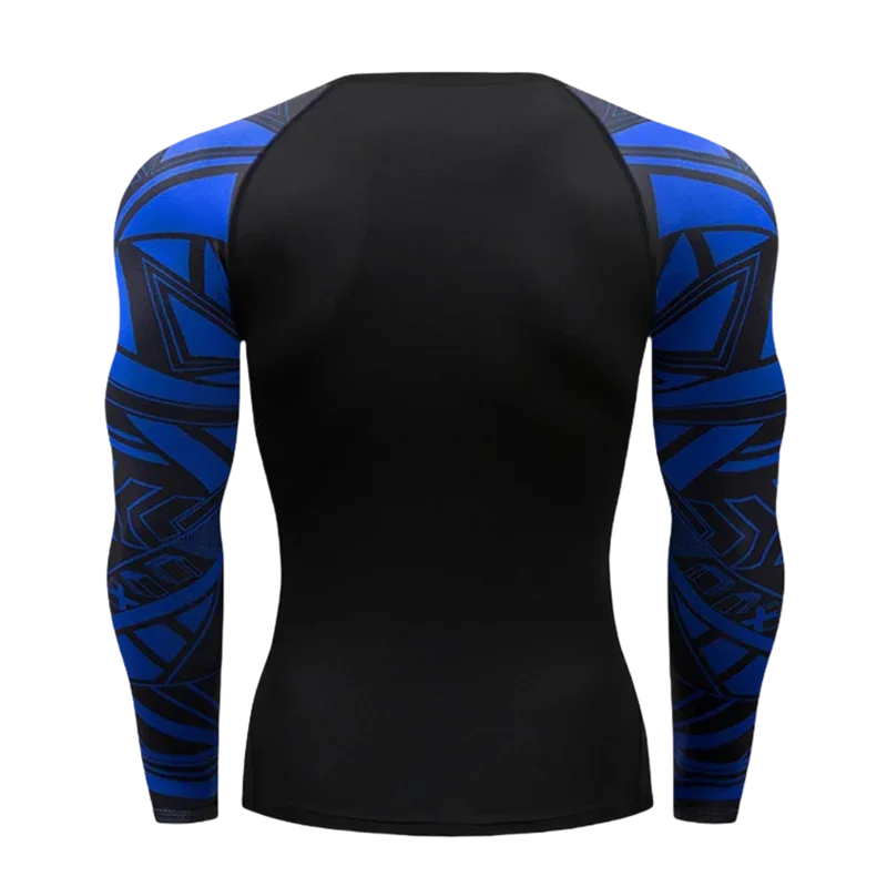 Gym Compression Dry Fit Men's Long Sleeves Fitness T-shirt Spring And Autumn Outdoor Sports Running Tees Sportswear Tops T-shirt - Zen Fit Plus