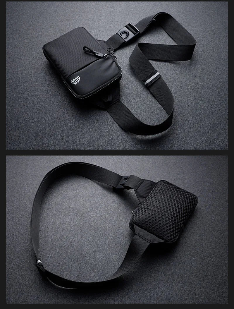 Fashion Nylon Shoulder Crossbody Bags for Man Women Mini Cloth Sling Sport Cross Phone Backpack Travel Male Square Bag Chest Bag - Zen Fit Plus