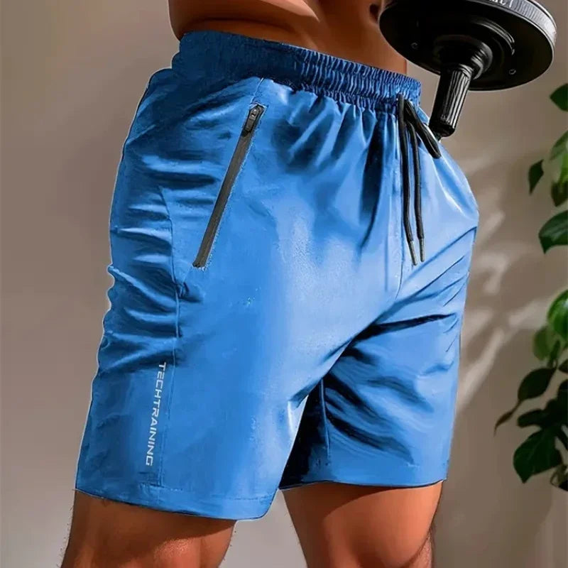 UETEEY Summer Shorts Men Gym Sport Running Squat Fitness Workout Man Short Pants Breathable Quick-drying Drawstring Mens Shorts Zen fit plus
