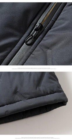 Autumn and winter fashion men's cotton vest jacket casual multifunctional plus size warm standing collar sleeveless men's top - Zen Fit Plus