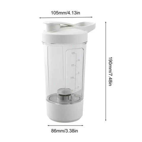 Electric Protein Shaker Bottles Rechargeable Mixer Cup Shakes Meal Replacements BPA-Free Tritan 13.5oz Automatic Mixer Bottle Zen fit plus
